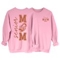 Senior Mom 2025 Sweatshirt Comfortable Red Crewneck for Proud Mothers of Graduating Seniors