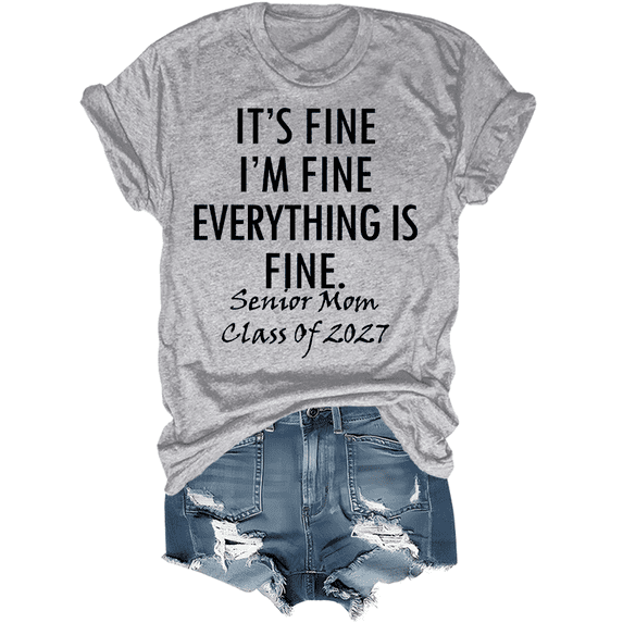Senior Mom 2027 Shirt Class Of 2027 Mom Graduation Tee