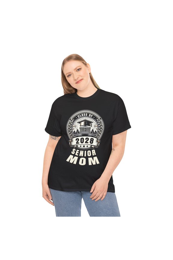 Senior Mom 28 Class of 2028 Back to School Graduation 2028 Plus Size Tops for Women