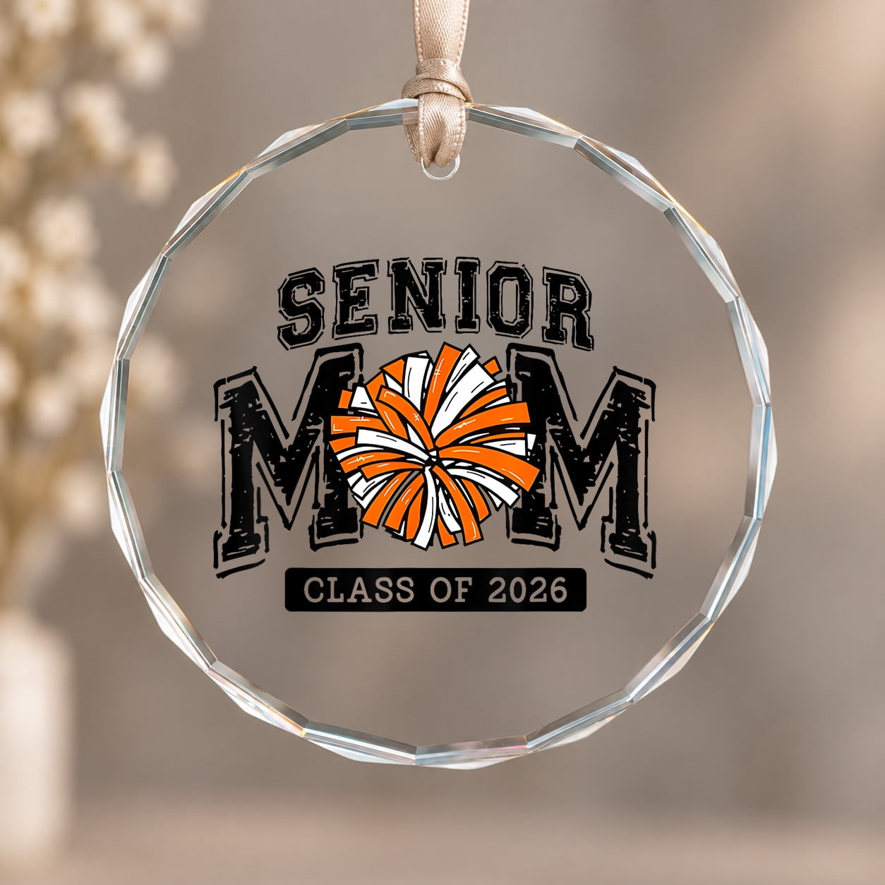 Senior Christmas Program Senior Mom Cheer Proud Senior Mama Class of Christmas Ornament, Family ...