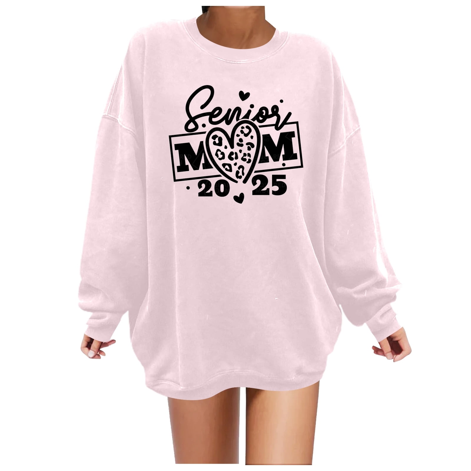 Senior Mom Class of 2025 Back to School Sweatshirts for Women Fall