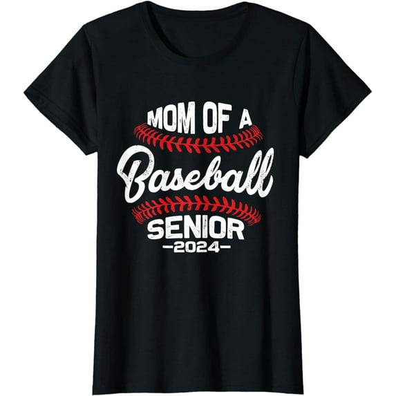 Senior Mom Class Of 2024 Baseball Graduation Mama 2024 Grad T-Shirt