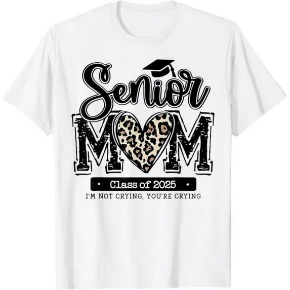 Senior Mom Class Of 2025 Funny Mom Graduation T-Shirt Unisex S-5XL Hot Trending Shirt, Vintage Birthday Gift