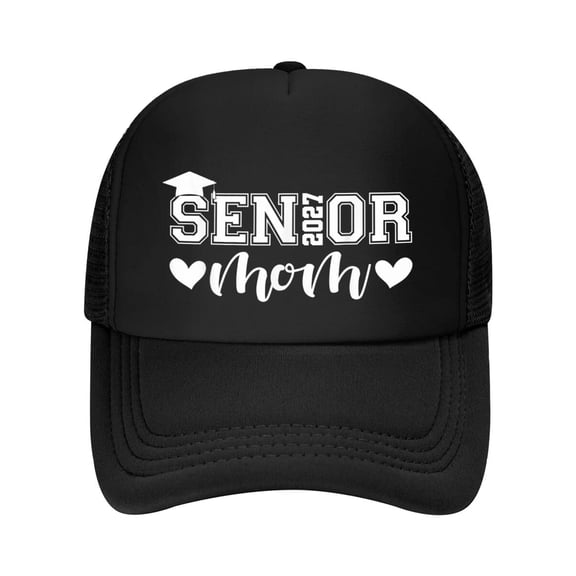 Senior Mom Class of 2027 Graduation Proud Family Baseball Cap