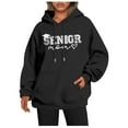 thumbnail image 1 of Senior Mom Hoodies for Women Class Of 2026 Hoodie Graduation Graphic Hooded Sweatshirt with Pockets Pullover Tops, 1 of 1