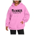 thumbnail image 1 of Senior Mom Hoodies for Women Class Of 2026 Hoodie Graduation Graphic Hooded Sweatshirt with Pockets Pullover Tops, 1 of 4