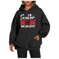 thumbnail image 1 of Senior Mom Hoodies for Women Class Of 2026 Hoodie Graduation Graphic Hooded Sweatshirt with Pockets Pullover Tops, 1 of 1