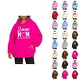 thumbnail image 1 of Senior Mom Hoodies for Women Class Of 2026 Hoodie Graduation Graphic Hooded Sweatshirt with Pockets Pullover Tops, 1 of 5