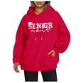 thumbnail image 1 of Senior Mom Hoodies for Women Class Of 2026 Hoodie Graduation Graphic Hooded Sweatshirt with Pockets Pullover Tops, 1 of 4