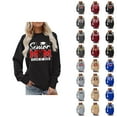 thumbnail image 1 of Senior Mom Sweatshirts for Women Class Of 2026 Long Sleeve Crewneck Graphic Sweatshirt Pullover Tops, 1 of 5