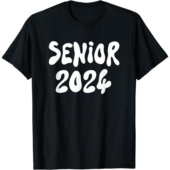 Senior Retro Class Of 2024 Graduation High School College T-Shirt
