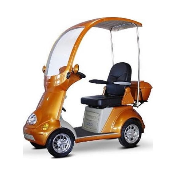 Senior Scooter - Orange With Canopy