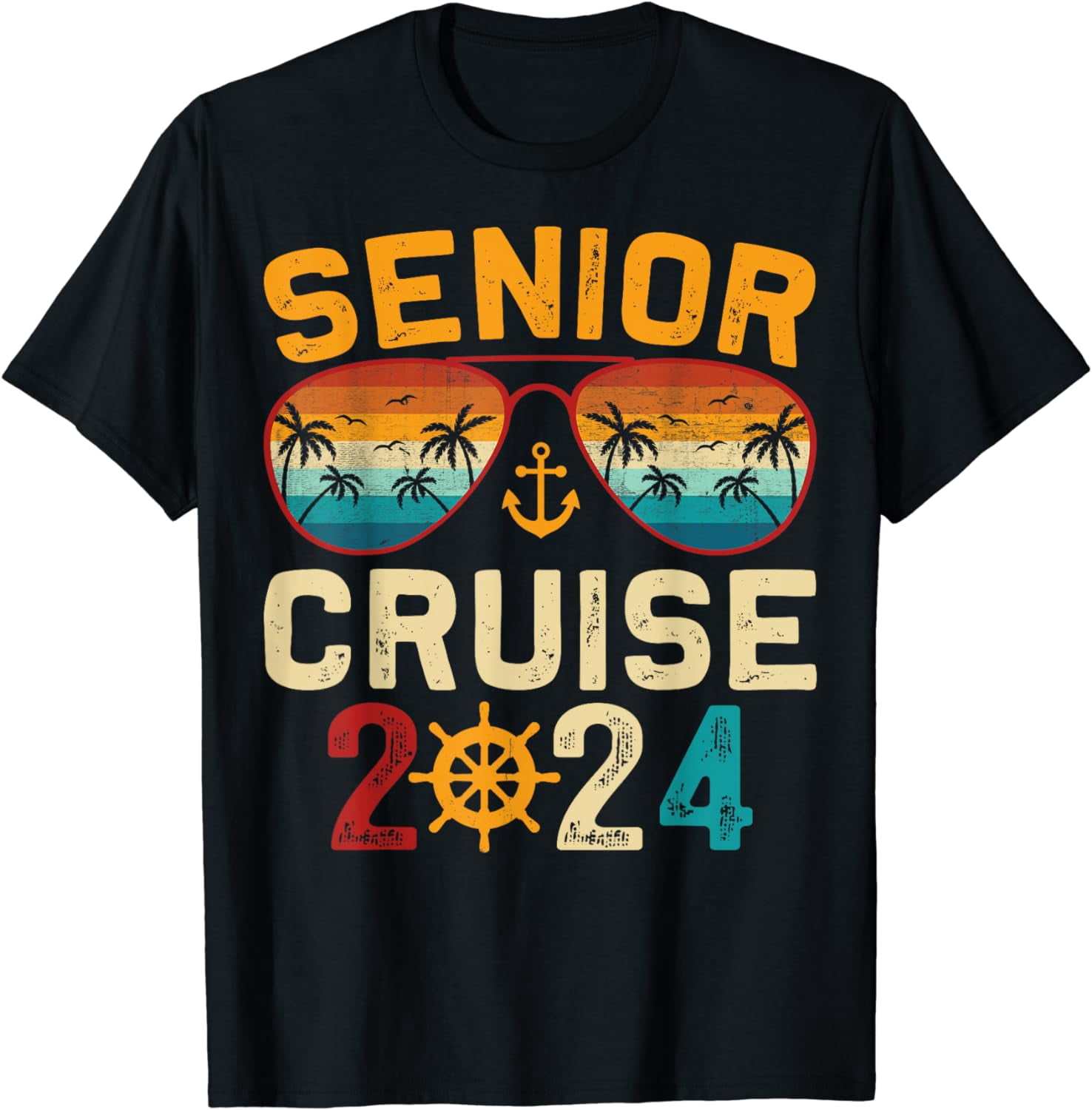 Senior Squad 2024 Family Friend Matching Summer Vacation T-Shirt 
