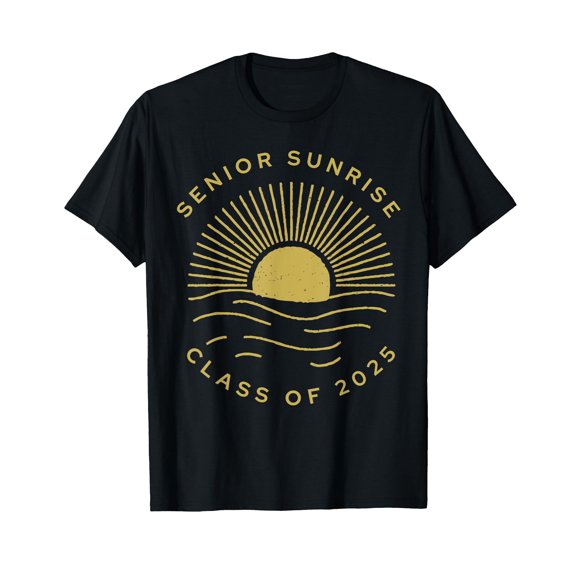 Senior Sunrise 2025 High School 12th Twelfth Grade Sun T-Shirt