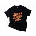 thumbnail image 1 of Senior Sunrise 2026 Retro Gradient Design Groovy Vintage Style Gift Unisex T-Shirt, up to size 5XL, 1 of 3