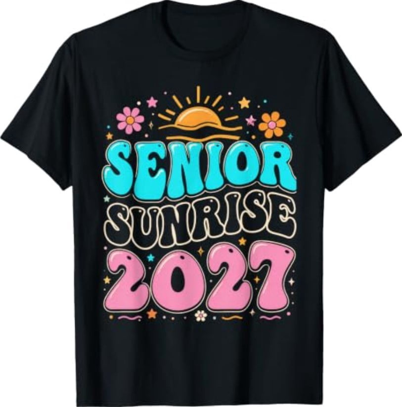 Snacking 2027 Senior Sunrise 2027 Class of Comfortable Everyday T Shirt for Men and ...