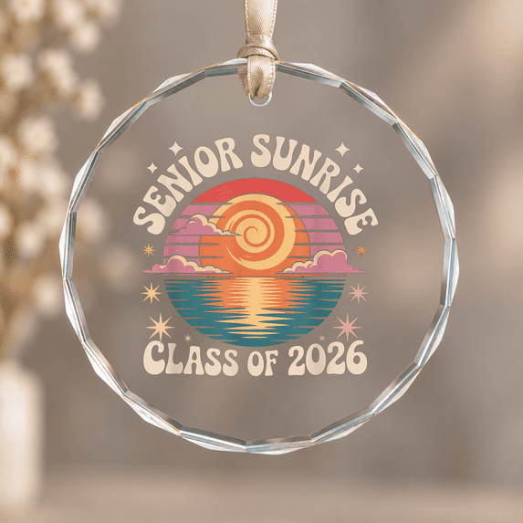 Class First Day Senior Sunrise My Last First Day Memory Class of Christmas Ornament ...