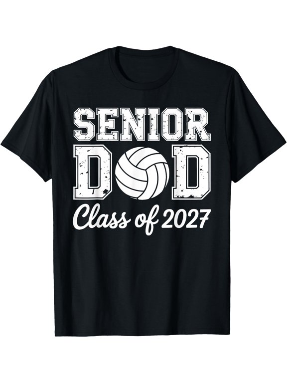 Senior Volleyball Dad Class of 2027 Graduation Graduate T-Shirt