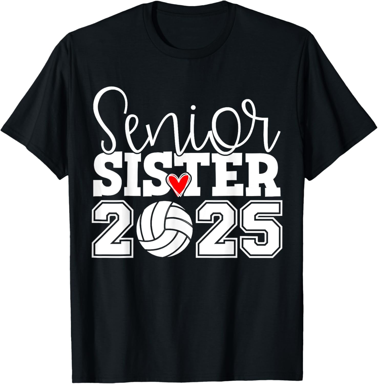 Senior Volleyball Sister 2025 Class Of 2025 Graduation TShirt