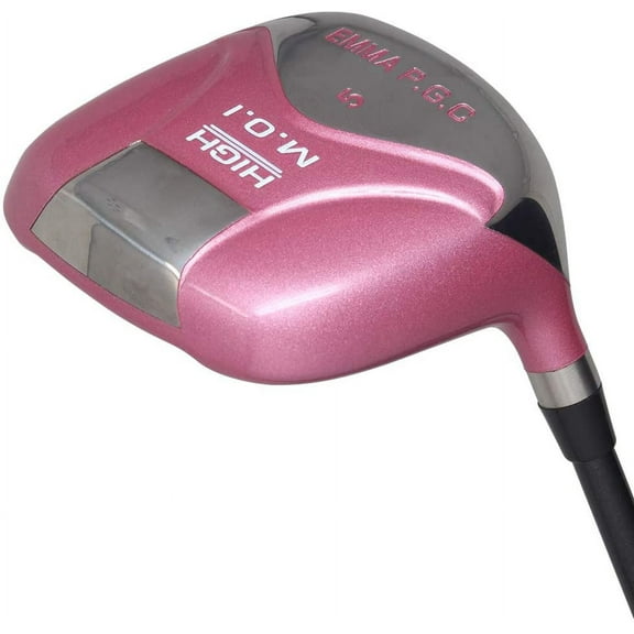 Women's All Pink PGC High MOI 5 Wood Golf Club, Right Handed Premium Ultra Forgiving Ladies Flex Graphite Shaft with Tour Pink Velvet Grip