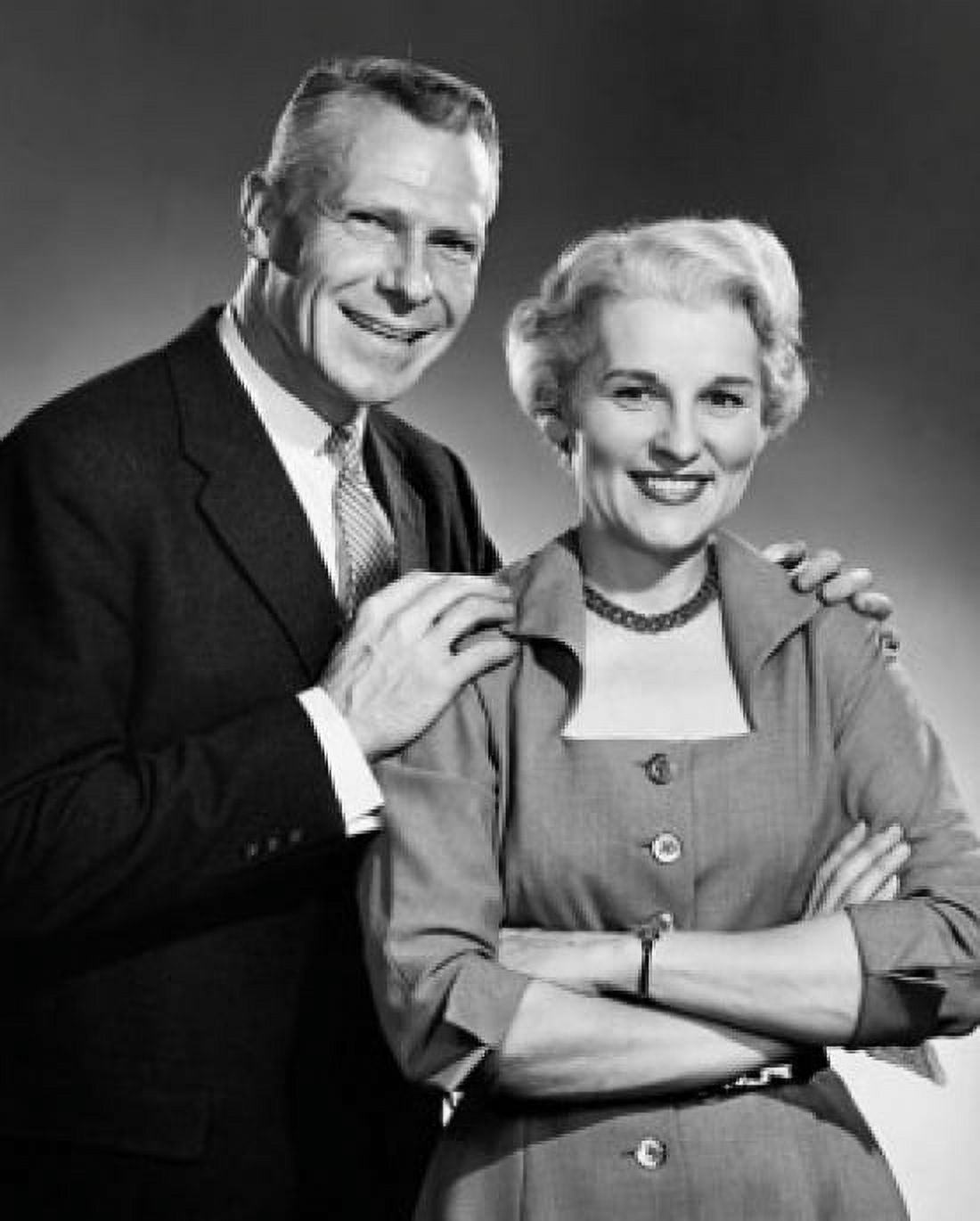 Senior couple smiling Canvas Art - (18 x 24)