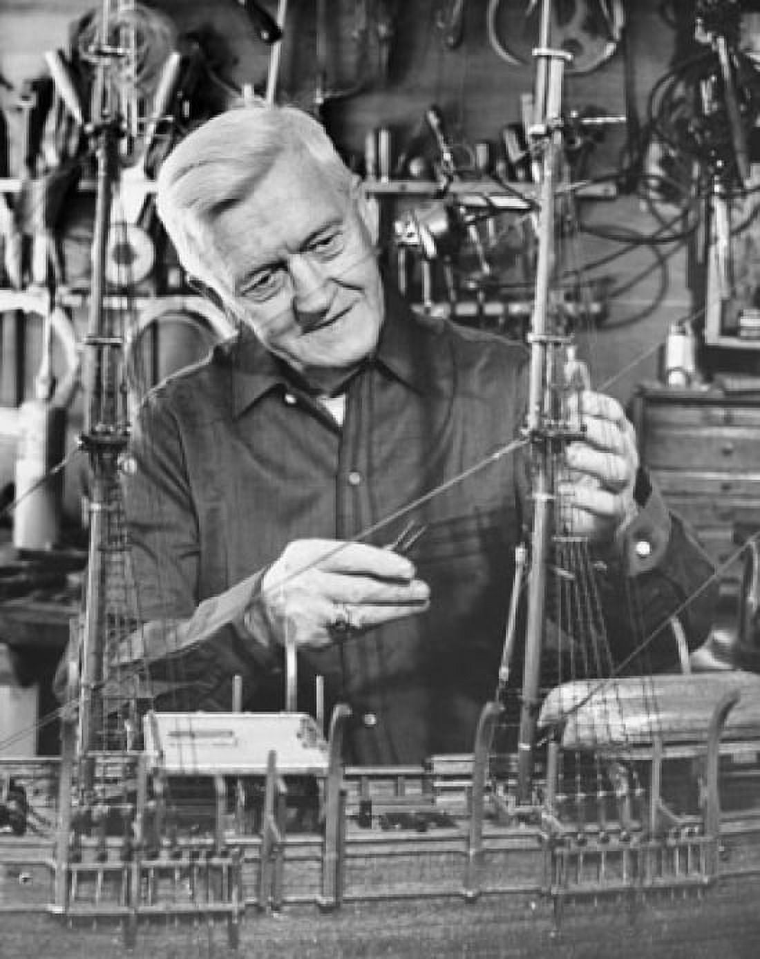 Senior man working in a workshop Canvas Art -  (18 x 24)
