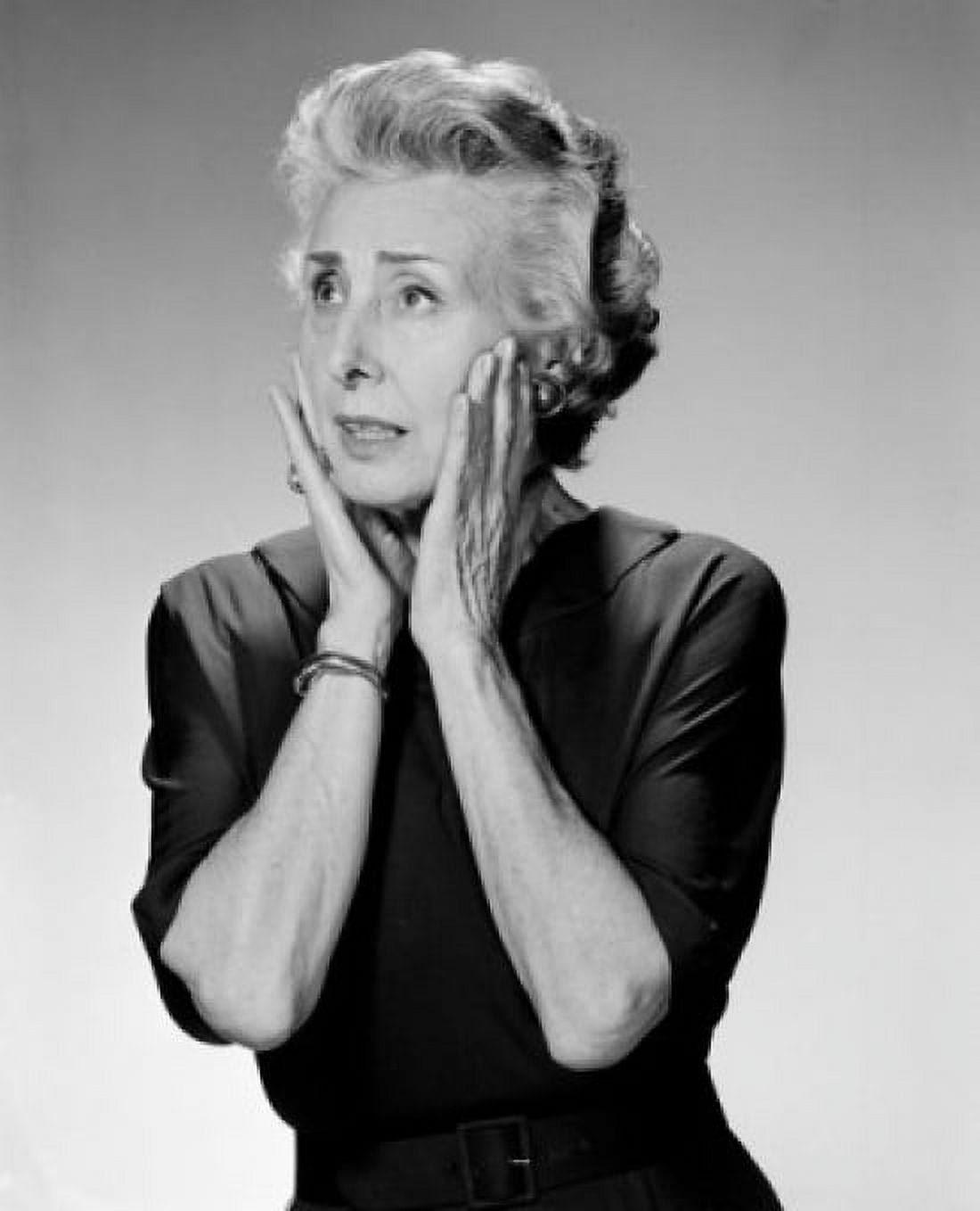 Senior woman worried portrait Canvas Art - (18 x 24)