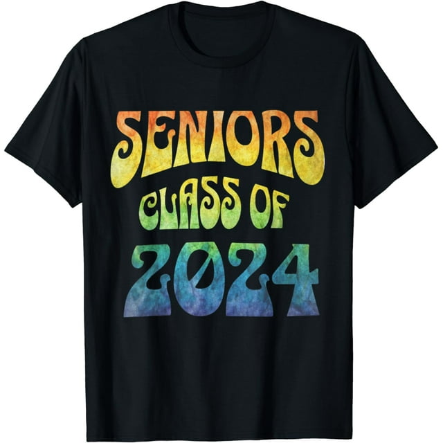 Seniors Class of 04 Tie Dye Rainbow, High School, College T-Shirt ...