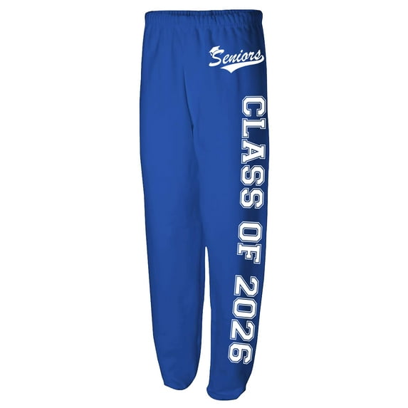 Seniors Class of 2026 Sweatpants Graduation Gifts Logo -Sweatpant-0153-M-Royal Blue