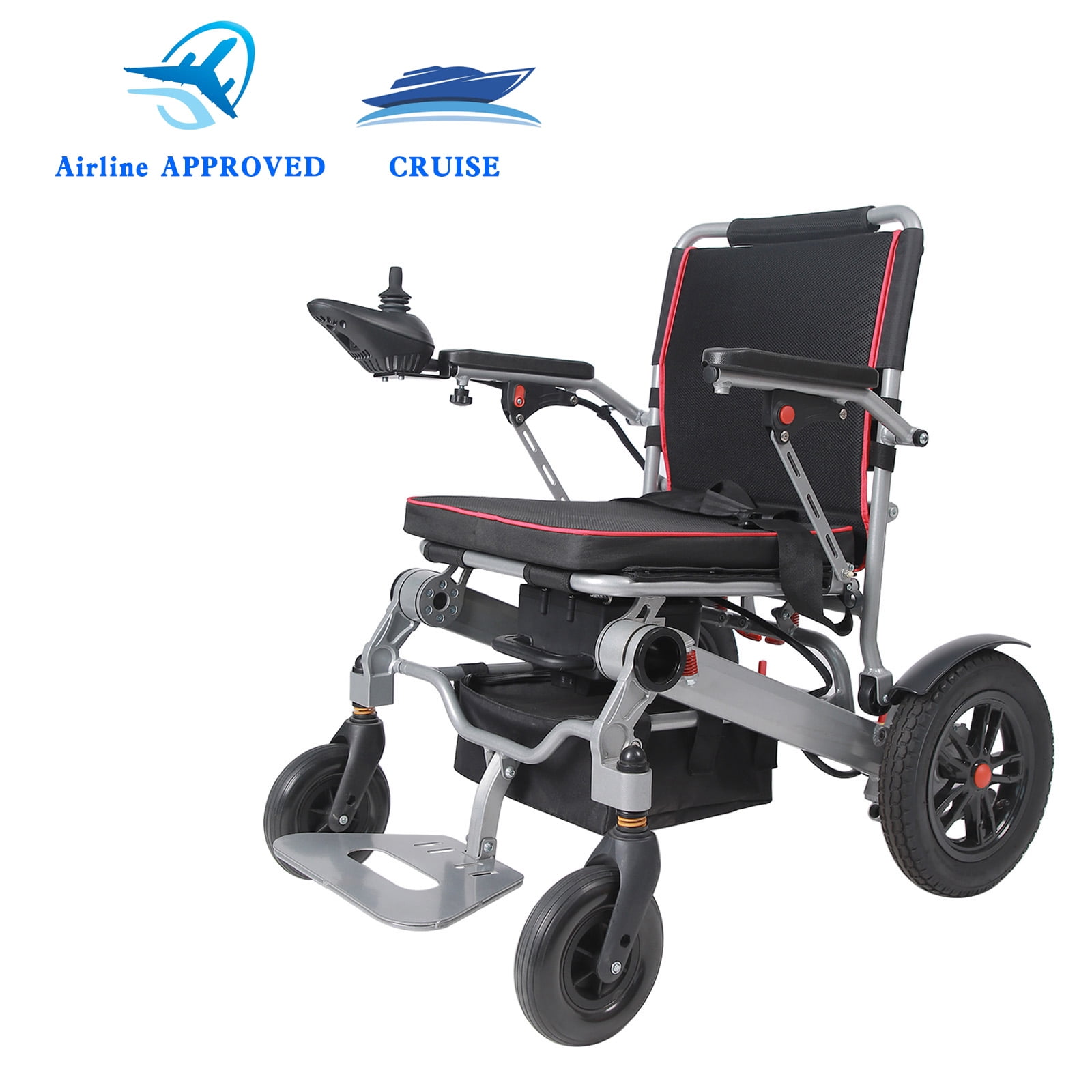 Foldable Electric Wheelchair Compact Portable Airline Approved for