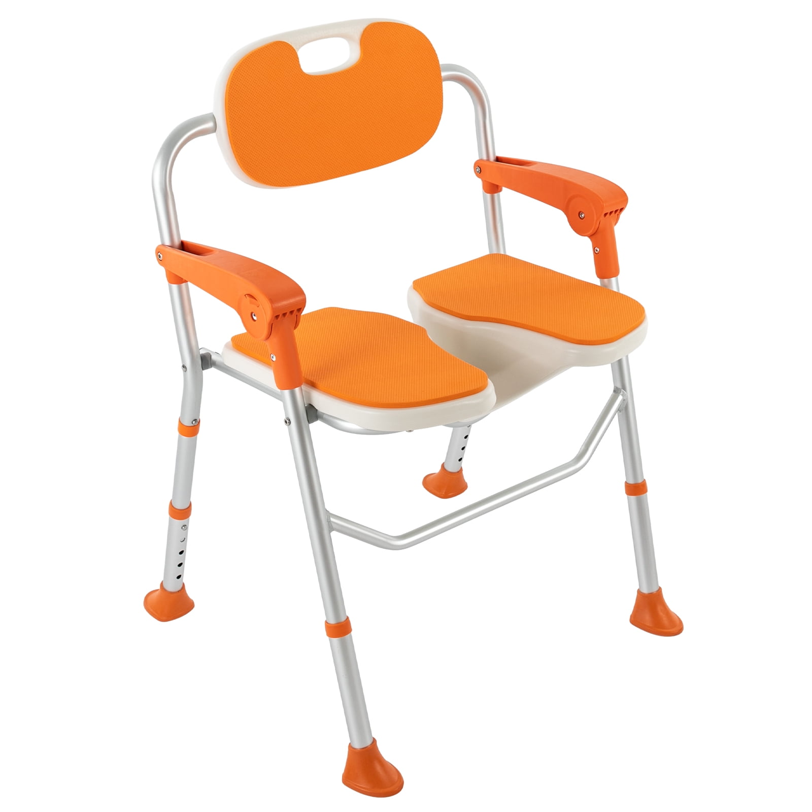 Shower Chair Shower Seat Orange Rectangular Freestanding Bathroom ...