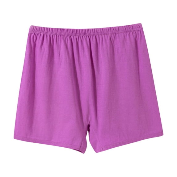 Seniors Women Cotton Underwear Loose Soft Boxer Briefs High-Waisted horts Panties for Middle Elderly Ladies