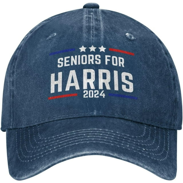 Seniors for Kamala Harris hat 2024 Save Democracy Denim Hats Baseball