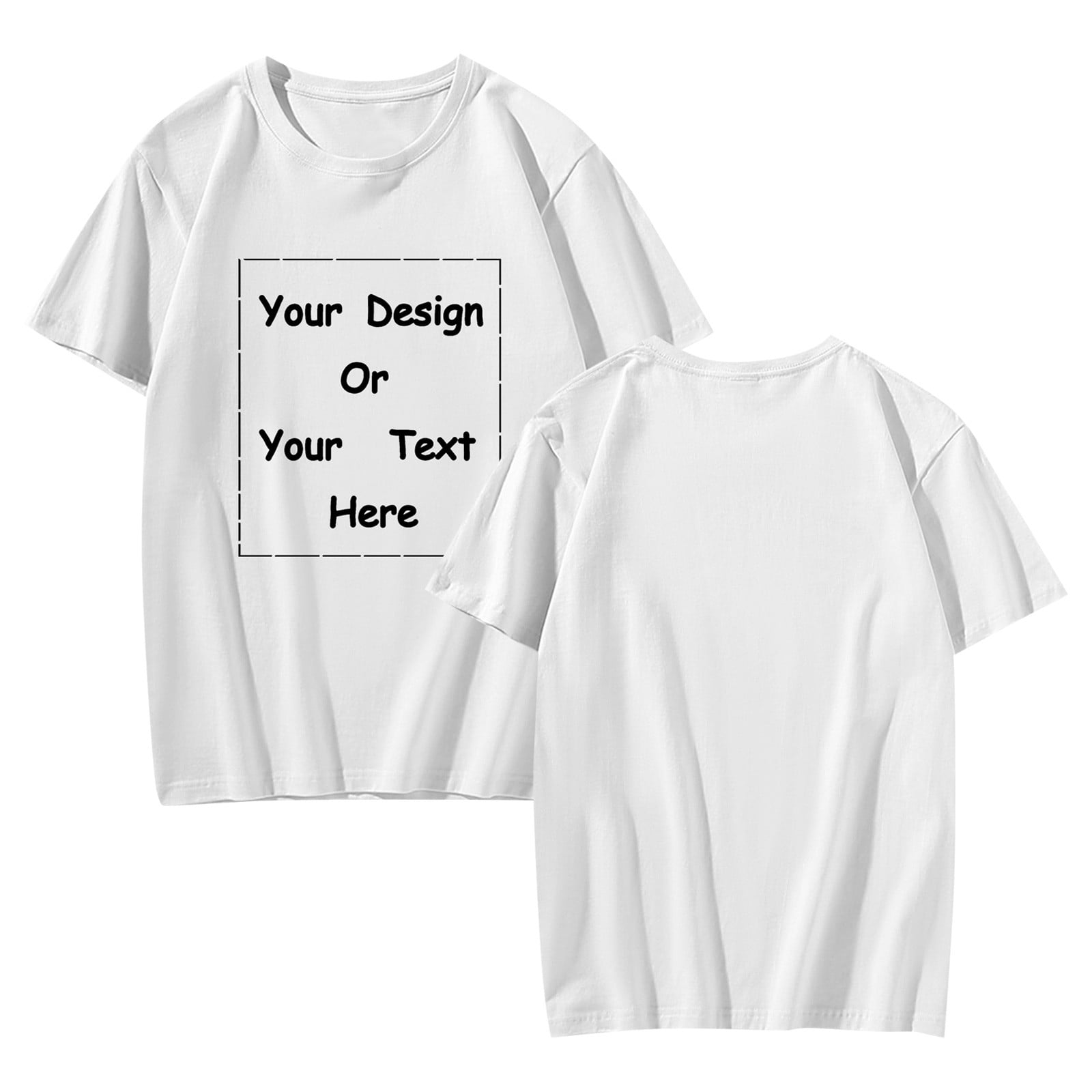 Seniver Custom T Shirts, Loose 2024 Print A Picture On A Shirt, Round