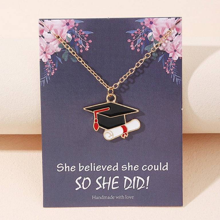 Personalized graduation necklace best sale