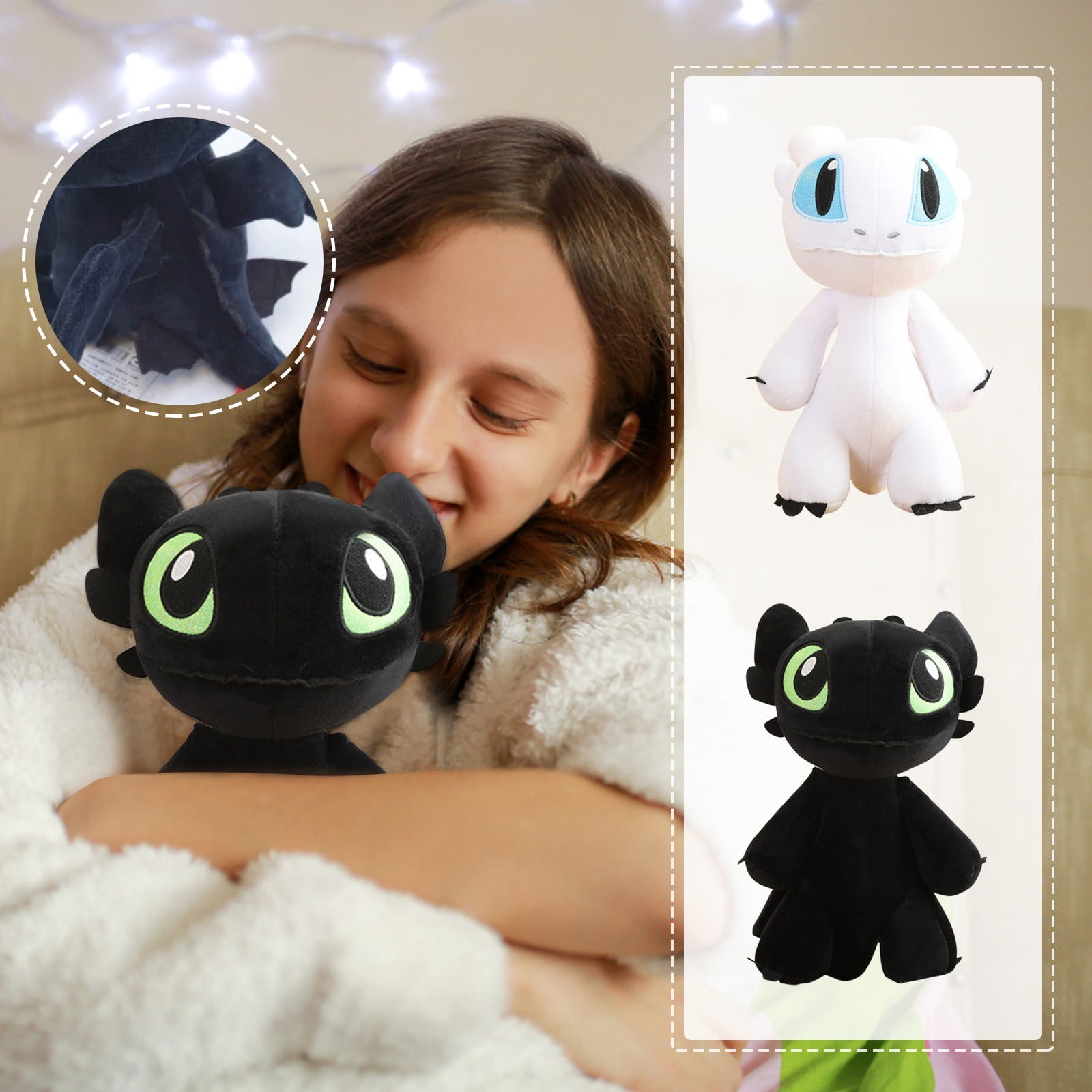 Seniver How To Train Your Dragon, Dragon Stuffed Animal Night Light ...