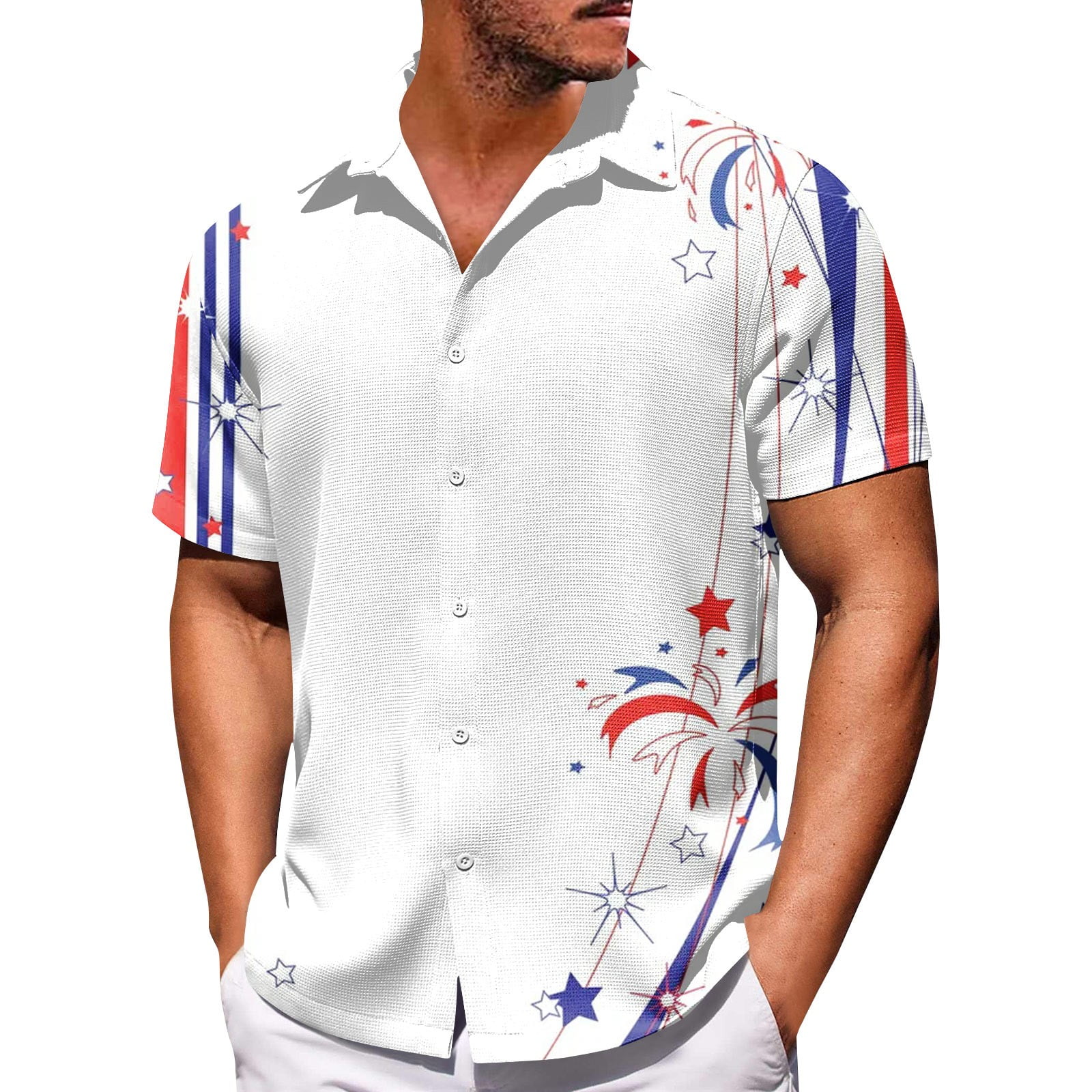 Seniver Independence Day Graphic Men's Henley Shirts Short Sleeve, Cool ...