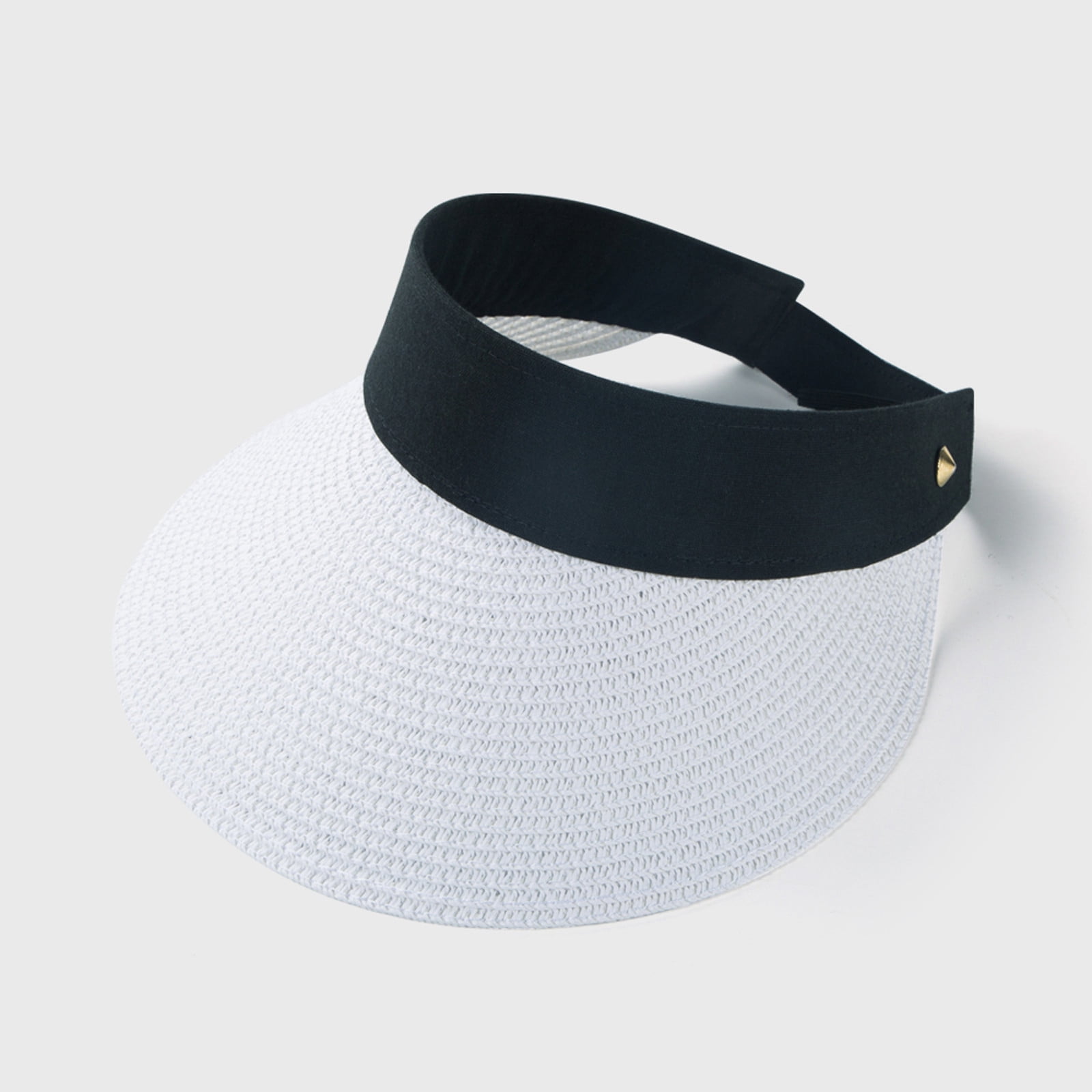 Seniver Sun Visor Hats for Women, Wide Brimmed Straw Hat Sun Hat ...