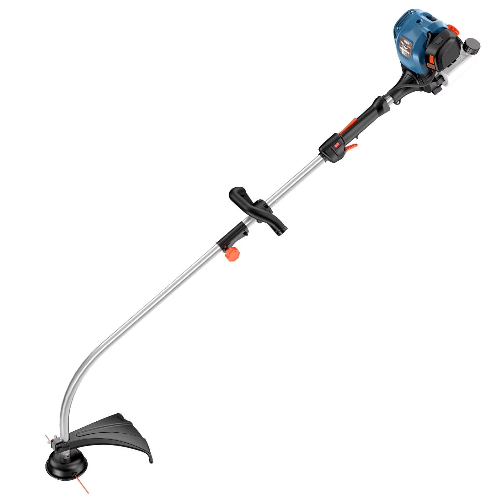 SENIX 17.7" 26.5cc 4-Cycle Gas Weed Eater, 11.3lb Curved Shaft Handle ...