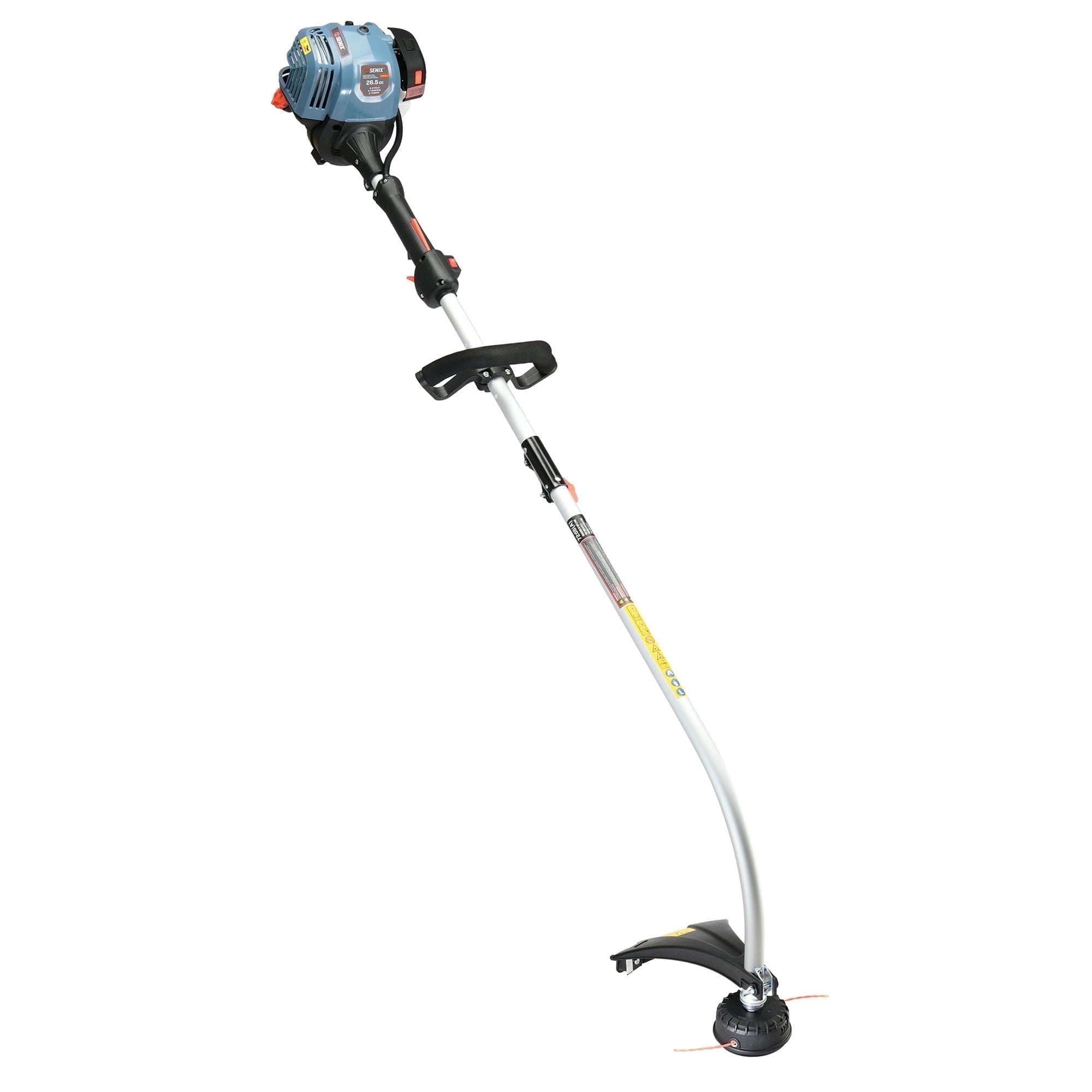 SENIX 17.7 26.5cc 4-Cycle Gas Weed Eater, 11.3lb Curved Shaft Handle Adjustable String Trimmer Weed Wacker, GTC4QL-L