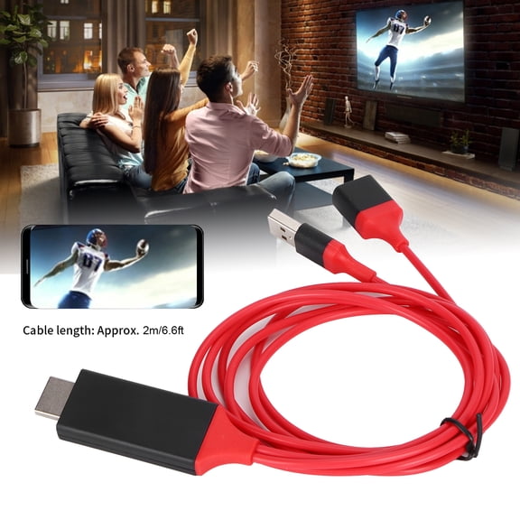 Senjay Cable For Cellphones,Mobile Phone To TV 1080P Universal HDTV For AV Adapter Cable For Cell Phone Tablet,Cable For Tablet