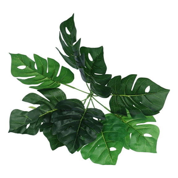 Senjay  Monstera,Artificial Monstera,Artificial Monstera   Monstera Leaf Artificial Plant For Garden Outdoor Wall Decoration