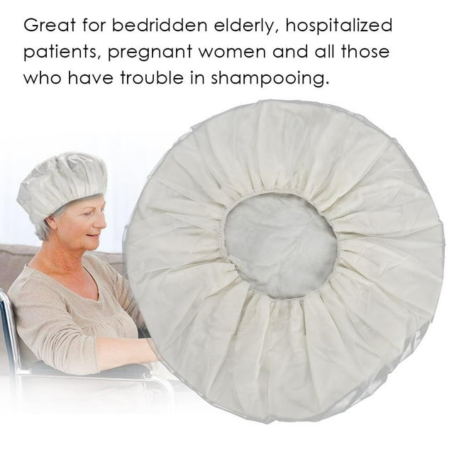 Senjay No Rinse Shampoo Cap No Rinse Shower Cap for Elderly Pregnant