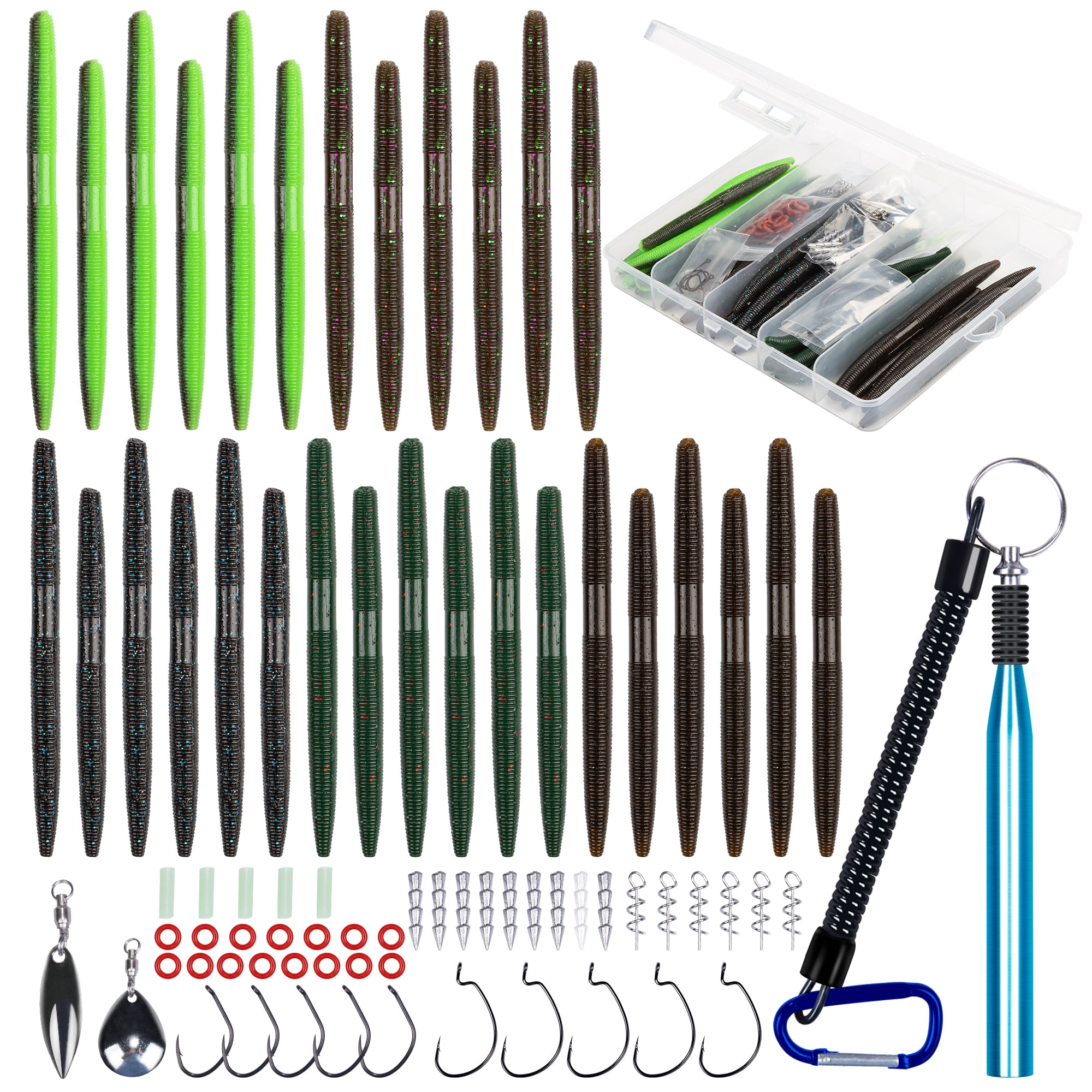 Senko Worm Fishing Kit – Salted Soft Plastic Lures Designed for Bass