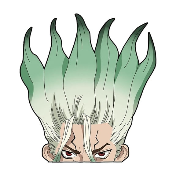 Senku Peeker Sticker Dr. Stone | Decorative Anime Decal for Car, Laptop, or Window