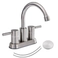 thumbnail image 1 of Senlese 62-LFDJXW2-AGDYS Brass Brushed NickelVanity Mixer Faucet, 1 of 16