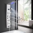 thumbnail image 1 of Senlesen LED Shower Panel Stainless Steel Rainfall Tower W/Handheld Spray, 1 of 21