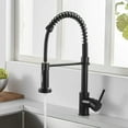 thumbnail image 1 of Senlesen Matte Black Kitchen Sink Faucet Single Handle Pull Down Sprayer Mixer Tap, 1 of 12