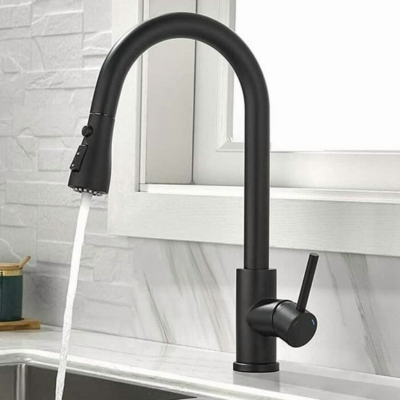 Senlesen Pull Out Stainless Steel Chrome 360° Single Handle Mixer Faucet