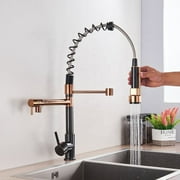 Senlesen Spring Kitchen Sink Faucet Pull Down Sprayer Swivel Mixer Tap